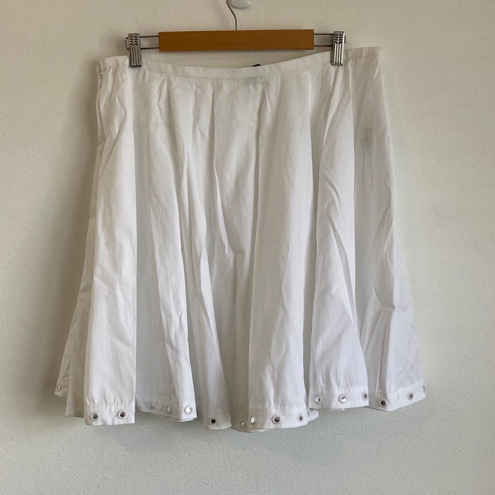 J. Crew Circle skirt with mirror embellishments White‎ Large - Picture 3 of 7